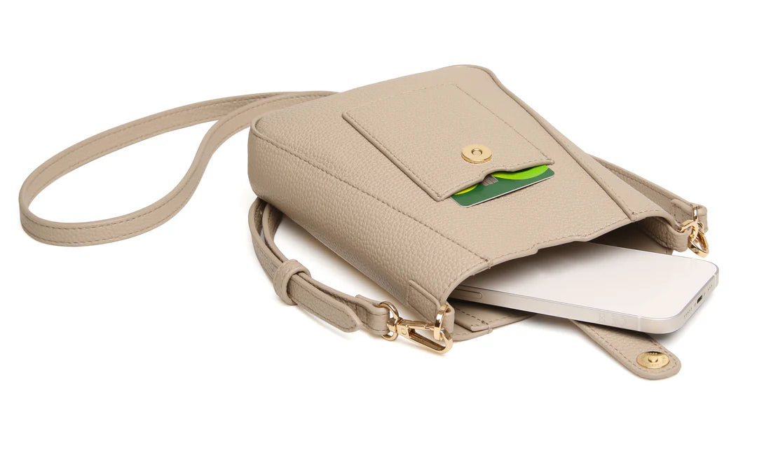 Alice Wheeler Kensington Phone Crossbody Bag Stone