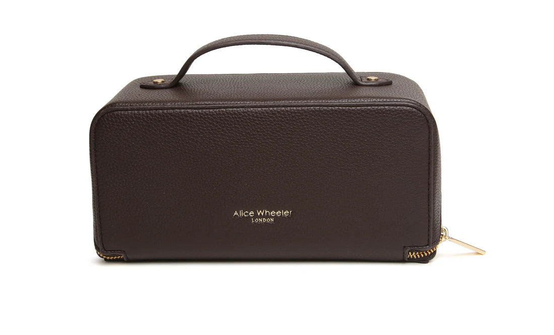 Alice Wheeler Chocolate Train Case