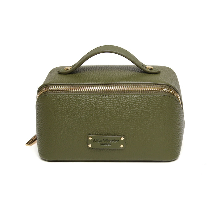 Alice Wheeler Olive Kensington Mini Train Case