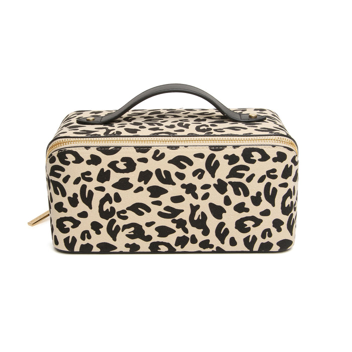 Alice Wheeler Leopard Train Case
