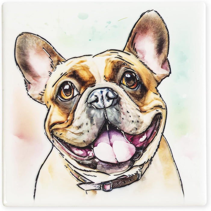 Arora Design French Bulldog Ceramic Coaster