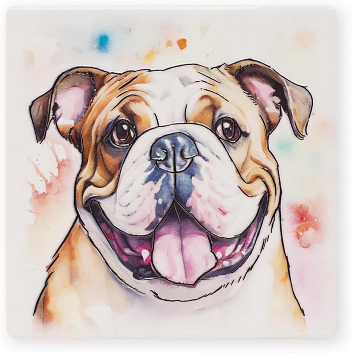 Arora Design Bulldog Ceramic Coaster
