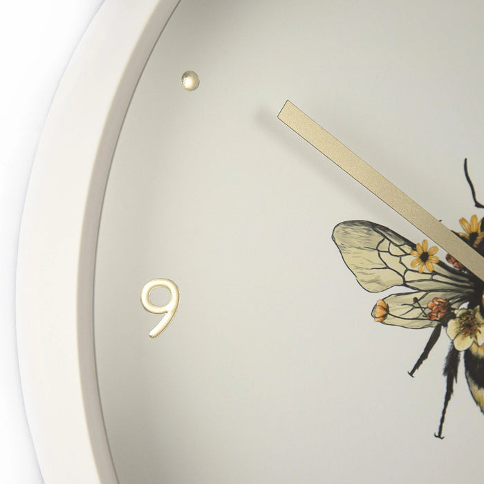Thomas Kent Bee In Bloom Wall Clock 12"