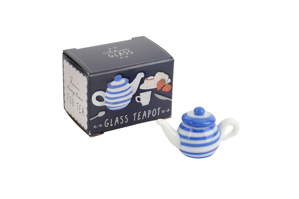 CGB Giftware Artisan Glass Cornish Teapot