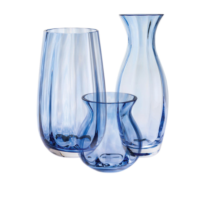 Dartington Artisan Slim Iron Blue Vase