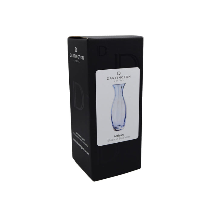 Dartington Artisan Slim Iron Blue Vase