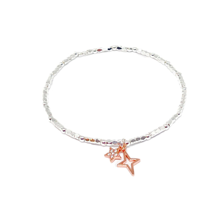 Clementine Astra Star Bracelet - Rose Gold