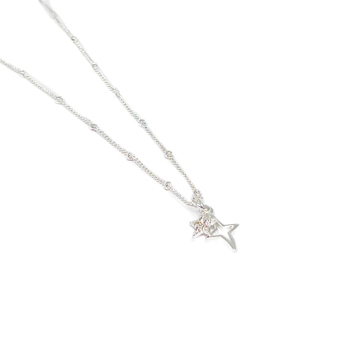 Clementine Astra Star Necklace - Silver