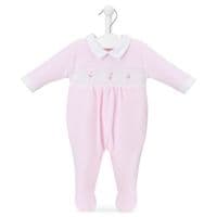 Dandelion Spinning Top Velour Sleepsuit
