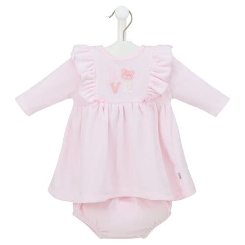 Dandelion Teddy Love Velour Sleepsuit