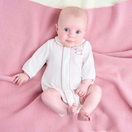 Dandelion Rocking Horse Pink Sleepsuit