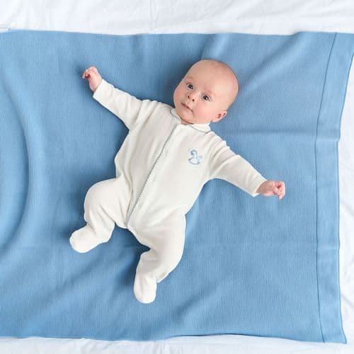 Dandelion Rocking Horse Blue Sleepsuit