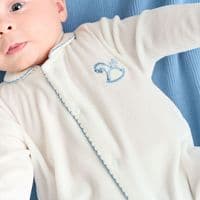 Dandelion Rocking Horse Blue Sleepsuit