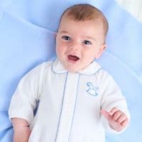 Dandelion Rocking Horse Blue Sleepsuit