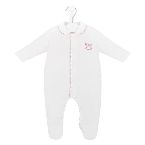 Dandelion Rocking Horse Pink Sleepsuit
