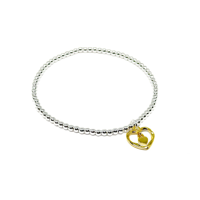 Clementine Avery Heart Bracelet - Gold