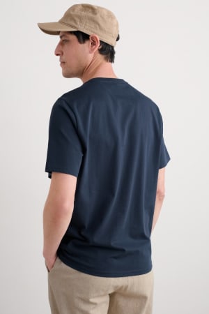 Seasalt Men's Loggerhead Organic Cotton T-Shirt In Linear Yacht Maritime