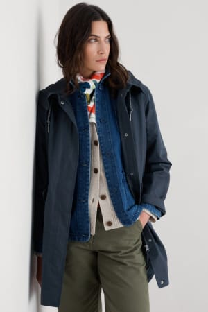 Seasalt Women's Seafaring Waterproof Coat In Inkwell