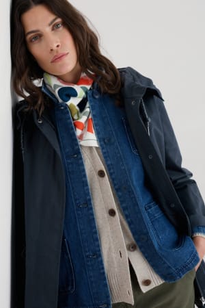 Seasalt Women's Seafaring Waterproof Coat In Inkwell
