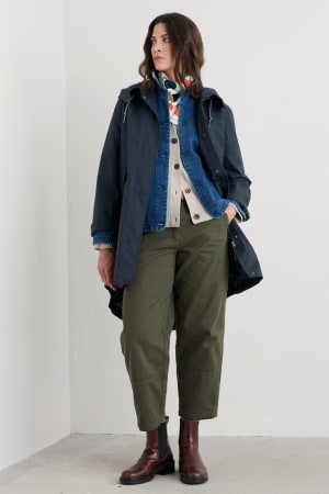 Seasalt Women's Seafaring Waterproof Coat In Inkwell