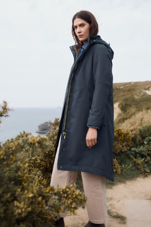 Seasalt Women's Seafaring Waterproof Coat In Inkwell