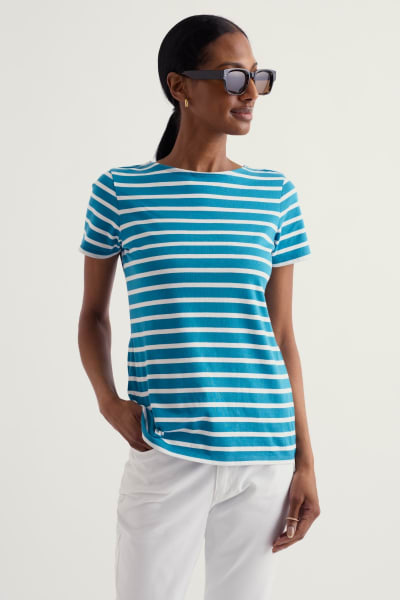 Seasalt Women's Sailor Top In Breton Waterscape