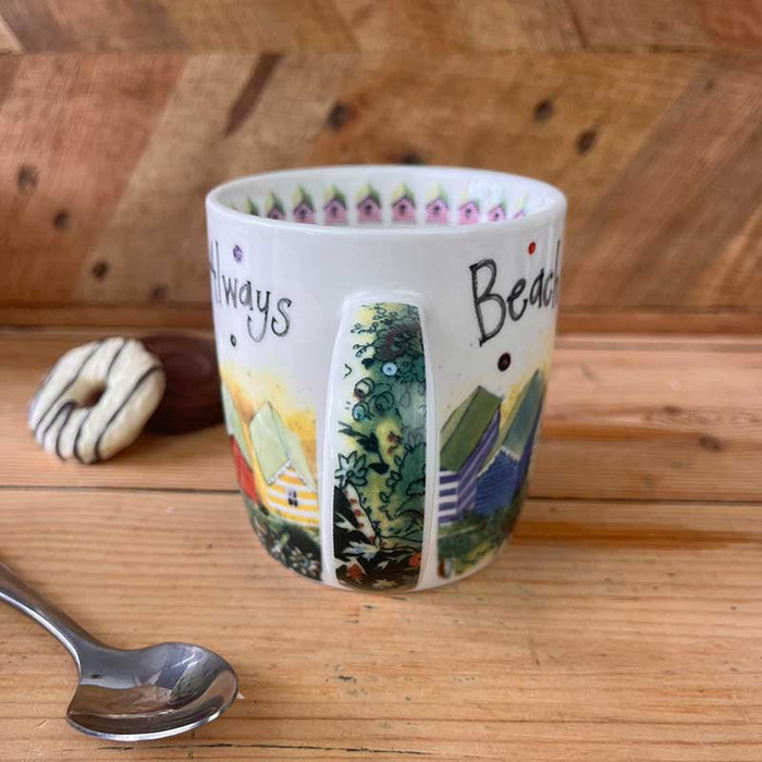 Alex Clark Beach Huts Mug