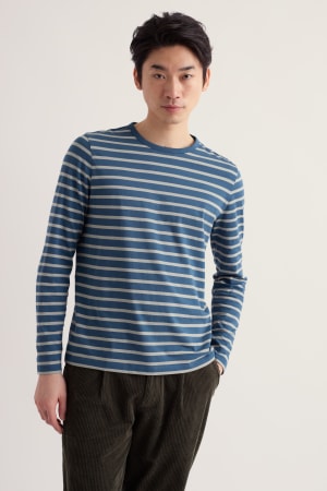 Seasalt Men's Sailor Shirt In Breton Elm