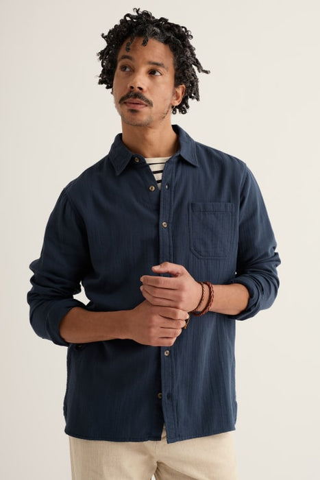 Seasalt Men's Kettle Double Gauze Shirt In Maritime