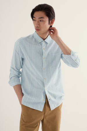 Seasalt Men's Mora Stripe Shirt In Nancledra Waterfall