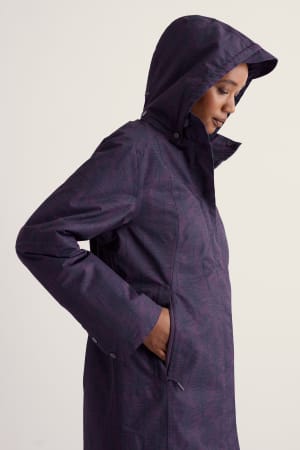 Seasalt Women's Janelle Coat In Birch Forest Loganberry