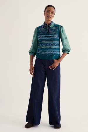 Seasalt Women's Percella Cove Vest In Larkspur Loch Multi