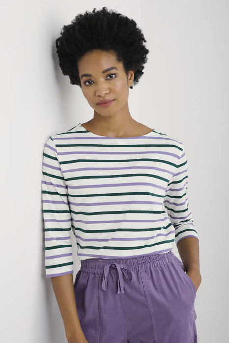 Seasalt Women's Sailor Shirt In Duet Breton Echium