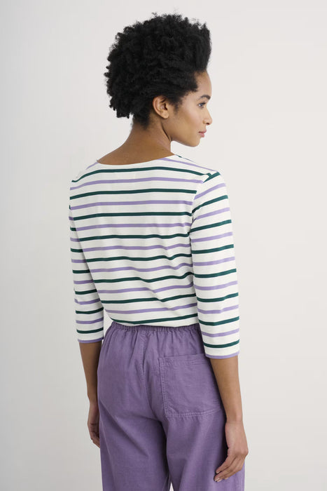 Seasalt Women's Sailor Shirt In Duet Breton Echium