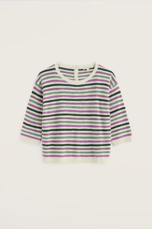 Seasalt Women's Knavock Striped Jumper In Mini Cornish Verbena Mix