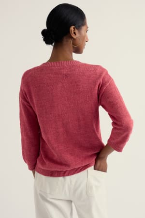 Seasalt Women's Pentire Steps Linen & Organic Cotton Cardigan In Echinacea