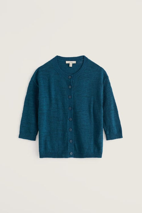 Seasalt Women's Pentire Steps Linen & Organic Cotton Cardigan In Ocean Drift