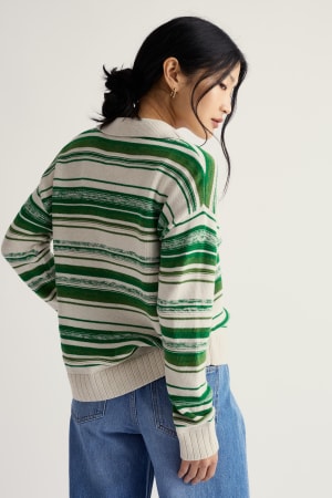 Seasalt Women's Bird Flight Jumper In Corula Chalk Bright Green