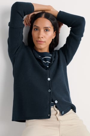 Seasalt Women's Makers Cotton Jumper In Maritime
