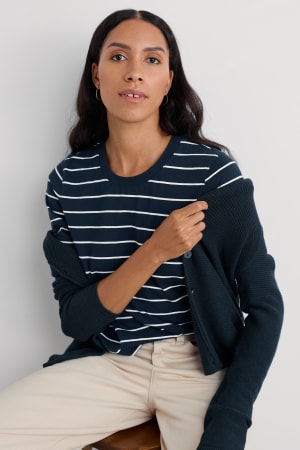Seasalt Women's Makers Cotton Jumper In Maritime