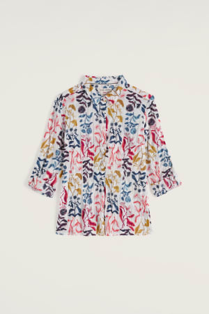 Seasalt Women's Larissa Shirt In Inky Botanical Chalk