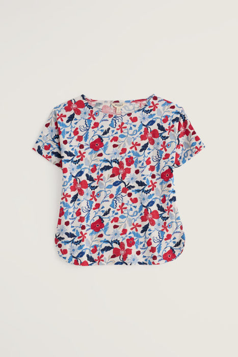 Seasalt Women's Bryher View T-Shirt In Winding meadow Chalk