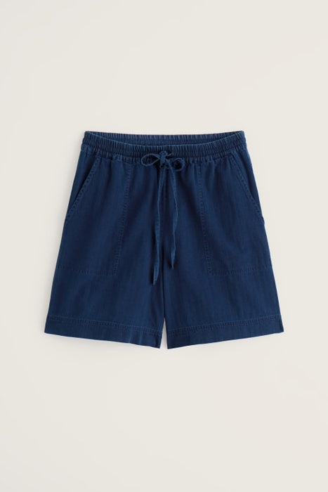 Seasalt Women's Eskelli Wide Leg Denim Shorts In Mid Wash