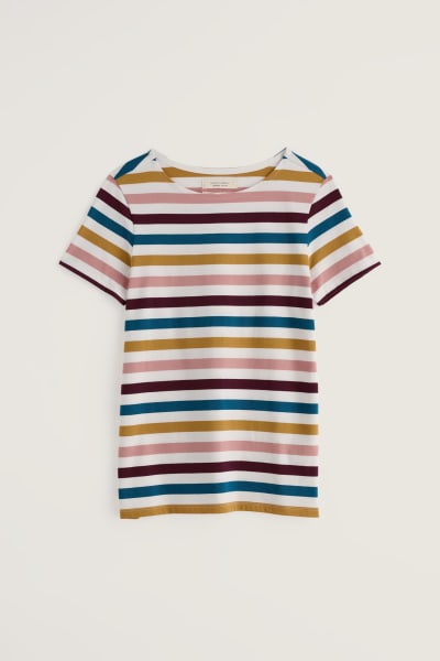 Seasalt Women's Sailor Shirt In Quad Scallion Rosehip