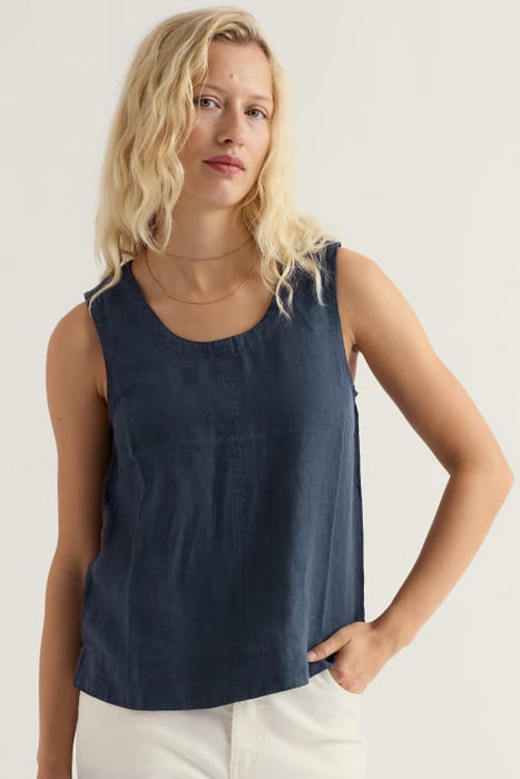 Seasalt Women's Lighthouse Station Linen Vest In Maritime