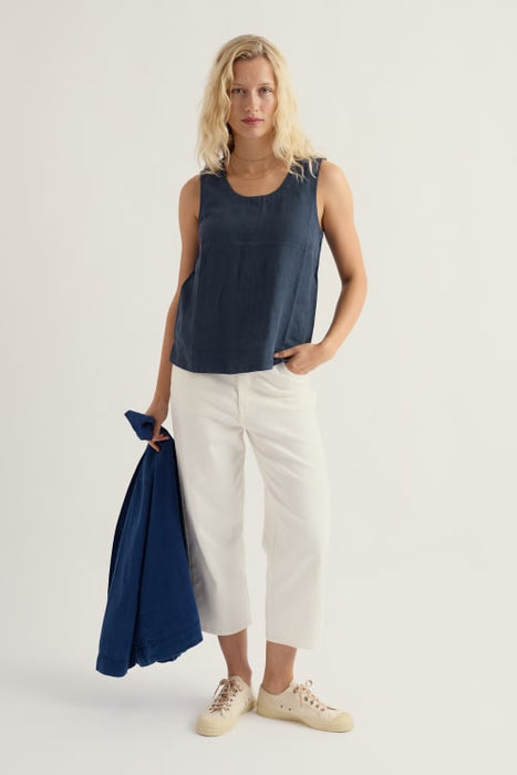 Seasalt Women's Lighthouse Station Linen Vest In Maritime