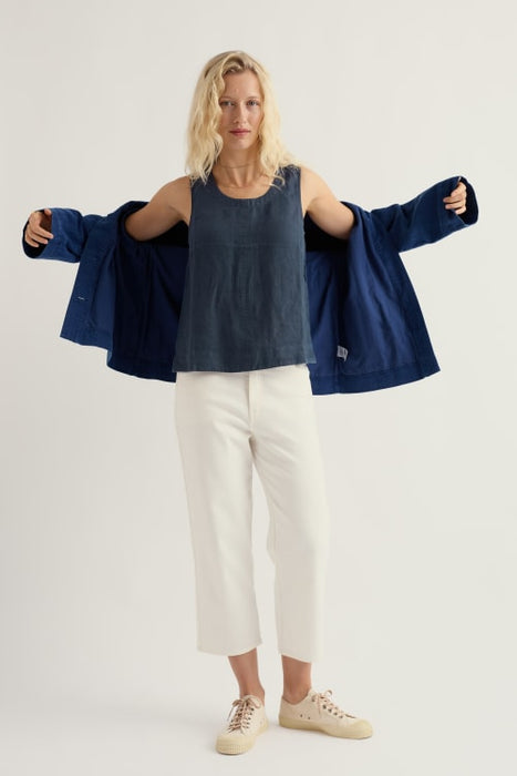 Seasalt Women's Lighthouse Station Linen Vest In Maritime
