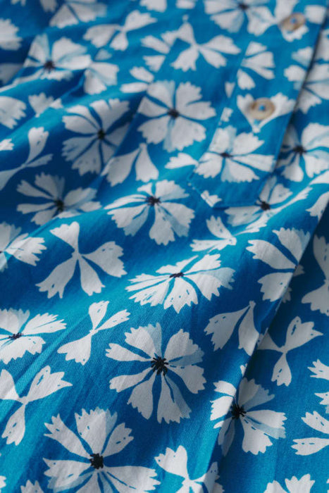 Seasalt Women's Wild Liquorice Shirt Dress In Bold Cornflower Sailboats