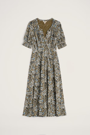 Seasalt Women's Fenil Dress In Woodland Floral Seagrass