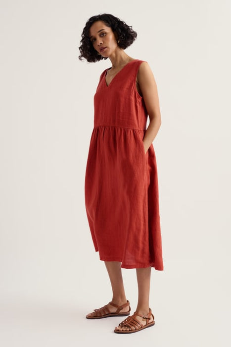 Seasalt Women's Lowland Heather Sleeveless Dress In Carnelian